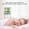 LCD Electronic Alarm Clock Temperature Humidity Monitoring Alarm for Indoor