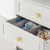Amerdeco 10 Pack Brushed Gold Cabinet Knobs Single Hole Cabinet