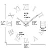 VANGOLD Wall Clock 26"~39",Super Long Warranty 90 Days, Free Replacement
