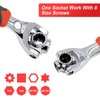 SAPILIT 48 in 1 Universal Socket Wrench, Chrome 45# Steel,