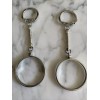 2 Vintage New Silver Plated 36.2mn Coin HolderFrame Key Rings