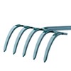 KADAX Rake, Small Rake with Handle, Leaf Rake Made of