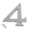 SISI UK® Satin Chrome Front House Door Numbers & Letters