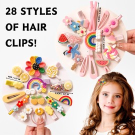 KEYRI 1178 Pcs Hair Clips Barrettes Hairpins Set Head Ornaments light Multicolor Girls Hair Accessories Gift Set Baby Little Girls Flower Hair Clips Barrettes Head Ornaments (Multicolor)