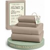 LANE LINEN 100% Organic Cotton California King Sheets Set, 4-Piece