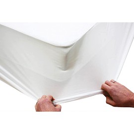 TEXTILHAUSE - Mattress protector 140 x 200 cm waterproof | with all-round elastic band | mattress topper 140 x 200 cm | breathable mattress cover 140 x 200 cm | incontinence pad | moisture protection