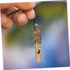 BESPORTBLE Brass Whistle Keychain Mini Outdoor Survival Whistle for Referees