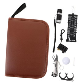 KOMBIUDA 1set Golf Accessories Pouch Multi-Functional Golf Tool Bag for Training Scoring and Cleaning Equipment Organizer for Outdoor Sports