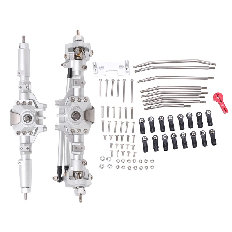 RC Front Rear Axles Complete Set Metal Assembly Kit Axle