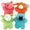 Zanies Cuddly Berber Baby Elephant Dog Toys, Pink 8-Inch
