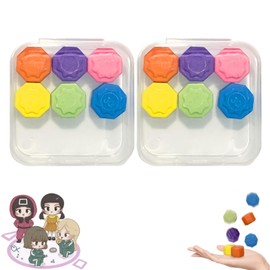 GETFACAI Gonggi Game, Gonggi Korean Game, Gonggi Stones, Gongii Game, Korean Traditional Reflex Challenge Play Game, Stone Catching Hand Eye Coordination Games Toys for Kids Adults (2 Box)