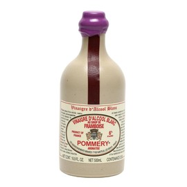 Pommery Raspberry Flavored White Wine Vinegar in a Sandstone Bottle - 16.9oz