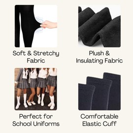 Back 2 School Unisex Kids Children 6 Pairs Knee High Plain Cotton Rich Socks (4-5.5 (13+ Years), White)