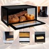 MinBoo Bread Box for Kitchen Counter, Large Bamboo Bread Storage