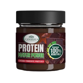 L'Angelica Crema Spalmabile Proteica Cacao, Crema Proteica Senza Zucchero, Crema di Cacao con Proteine 100% Vegetali, Confezione da 200gr