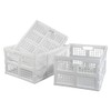 Asking 30 L Plastic Collapsible Storage Basket Folding Crate, Set