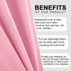 DUJUIKE 100% Waterproof Protective Blanket or Liner for Bed, Mattress