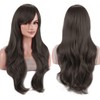 IMISSU 70 cm Long Hair Wavy Wigs with Fringe Cosplay