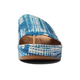 BORN Sandalias Sharr para mujer, Azul Multi Tencel, 11