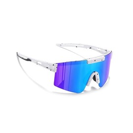 suoso Wrap Around Bike Glasses-Polarised Sunglasses for Men & Women-Sports Glasses for Running, Skiing & MTB Riding,2