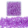 Soeoy 8 mm Round Glass Beads for Bracelets, 100 Pcs