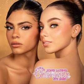 PINK UP | Long-Lasting Shimmer Eyeliner | 24 Horas Waterproof | Alto Brillo con Destellos | Pigmentación Intensa | Maquillaje | Delineador Ojos | Copper Glow | PKLLS09