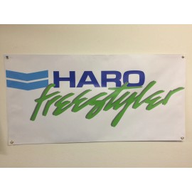 HARO old school bmx haro freestyler green BANNER 2ft X 4ft vdc hutch gt se racing