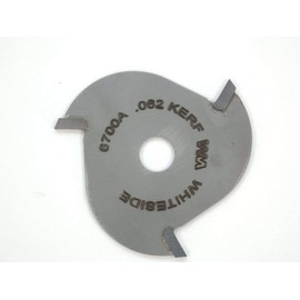 Whiteside 6700A 3-Wing Slotting Cutter Bit, .062 Kerf, 1-7/8 Cutting Diameter