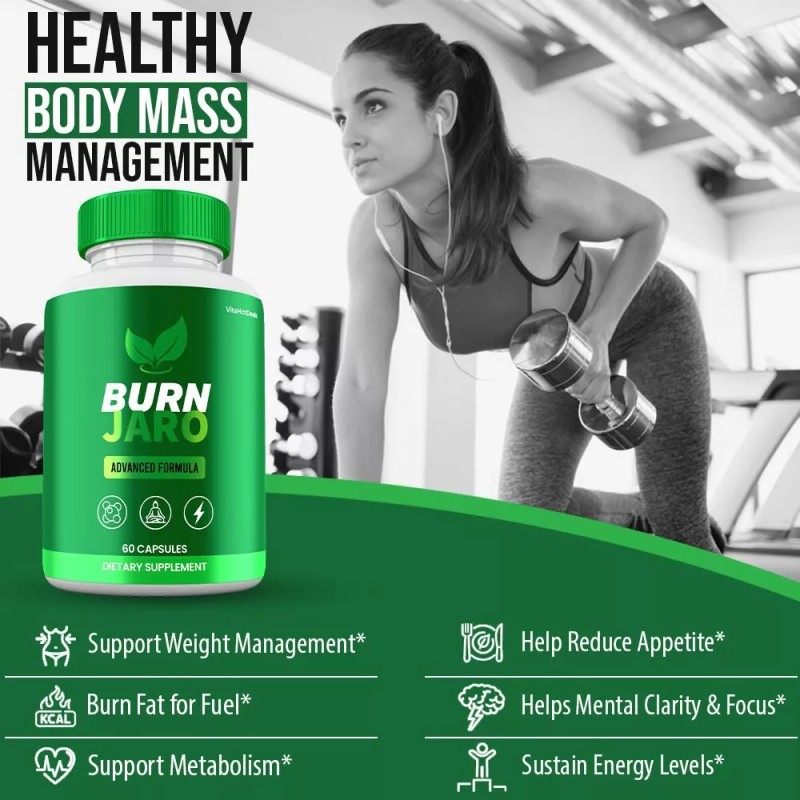 Burn Jaro Pills, Maximum Strength Supplement, BurnJaro Capsules (1 pack)