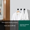 Kon-fort Home Towel Hooks Black Square Bathroom and Kitchen Set