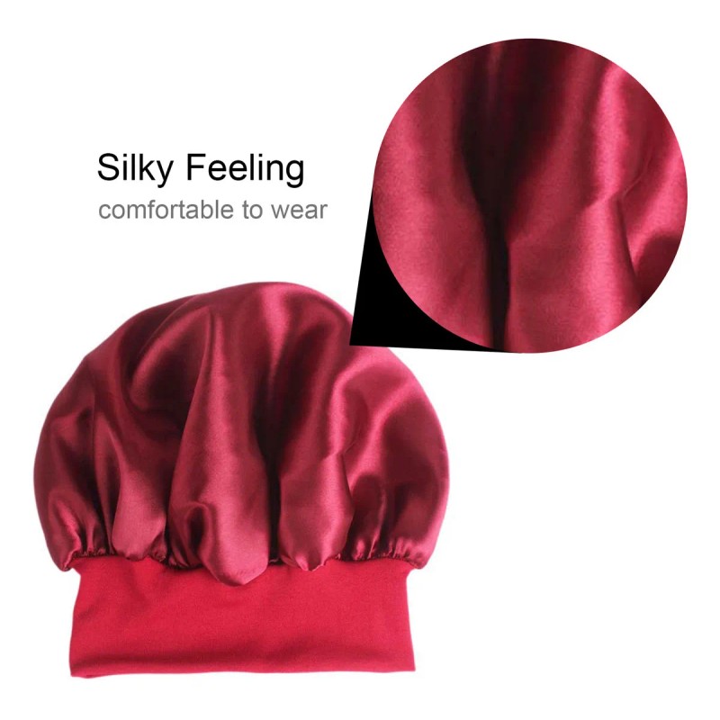 Gorro Dormir Bonnet Mujer Cabello Largo Rizado