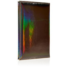 Chrome Passport Cover Holder Book USA (Grey & Gold)