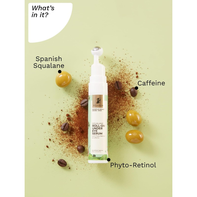 Pilgrim Squalane Roll On Under Eye Serum | Hydrating Eye