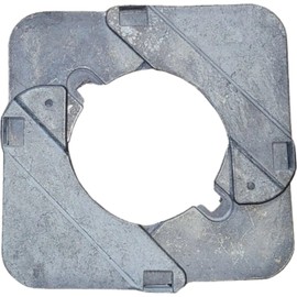 X-Plate Universal Escutcheon Plate - Unfinished - Fits Pipes from .5" to 3" Outside Diameter