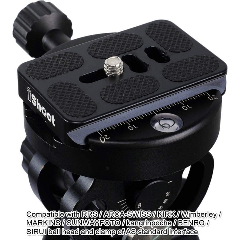 iShoot Camera Quick Release Plate QS-60 with 1/4" Screw, Compatible