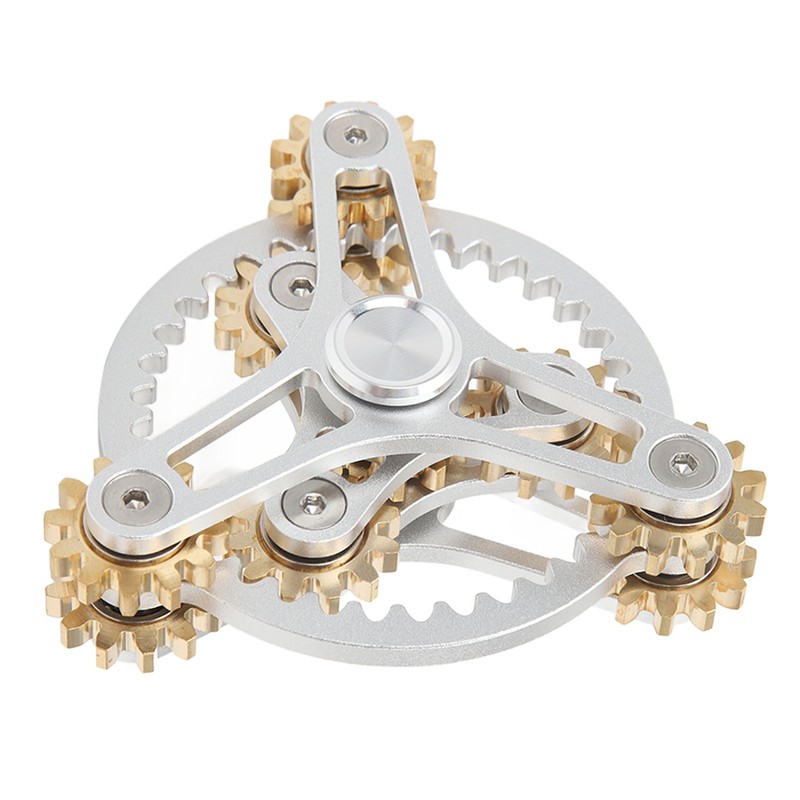 Fingertip Gear Toy 4 Gears Decompression Metal Finger Hand Brass