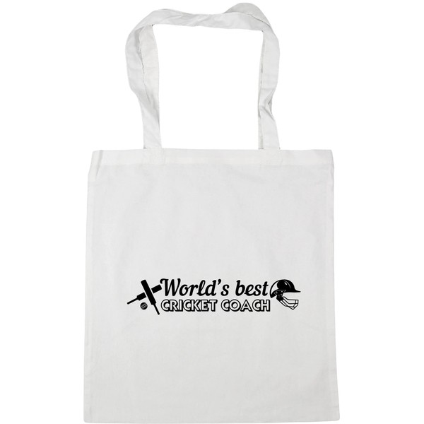 Hippowarehouse World's best cricket coach Tote Shopping Gym Beach Bag