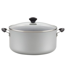 Farberware Cookware Nonstick Stockpot with Lid, 10.5 Quart, Silver