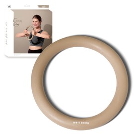 ALINCO WBF221T Ring, Training, Stretching, Tightening, Diet, Yoga, Muscle Training, Stretching, Pilates, Lightweight, Compact, Exercise Ring, For Home Use, Soft, Brown