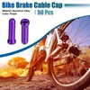 A ABSOPRO Pack of 50 Bicycle Brake Cable Cap Gear