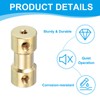 PATIKIL Rigid Coupling 4mm-5mm Copper Shaft Coupling Motor Connector for