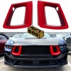 Parts God 2024+ Mustang GT Red Front Grill Vent Inserts