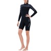 1.5MM Diving Onepiece Swimsuit Wetsuit Short Trousers for Snorkeling Surfing(Woman