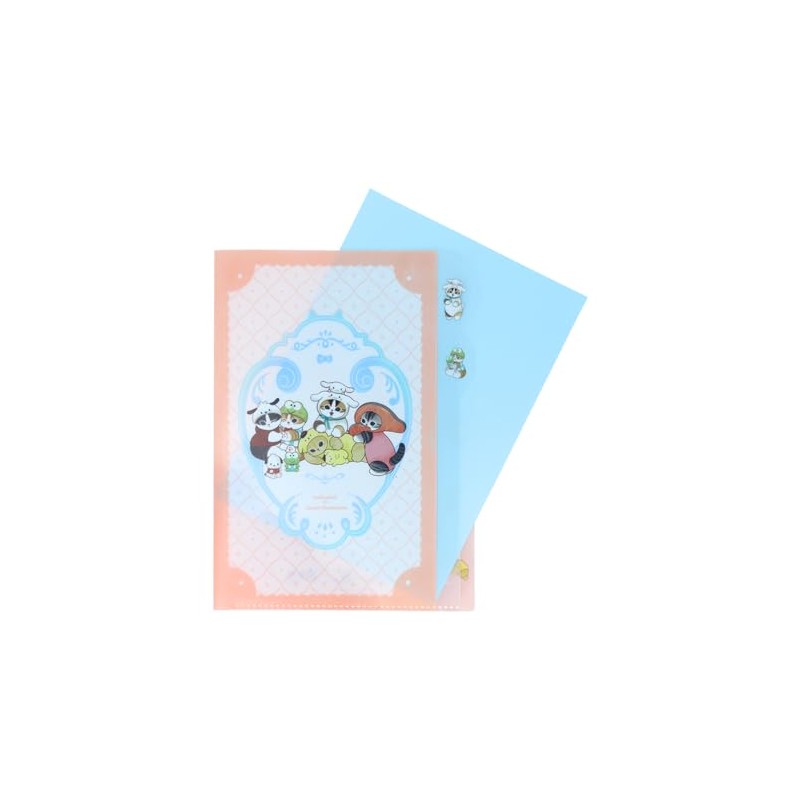 Sunstar Stationery Sanrio Character Clear File, 5 Pockets, Mofusand x