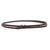 3/8" (10 mm) Skinny Studded Double Wrap Belt, Brown |