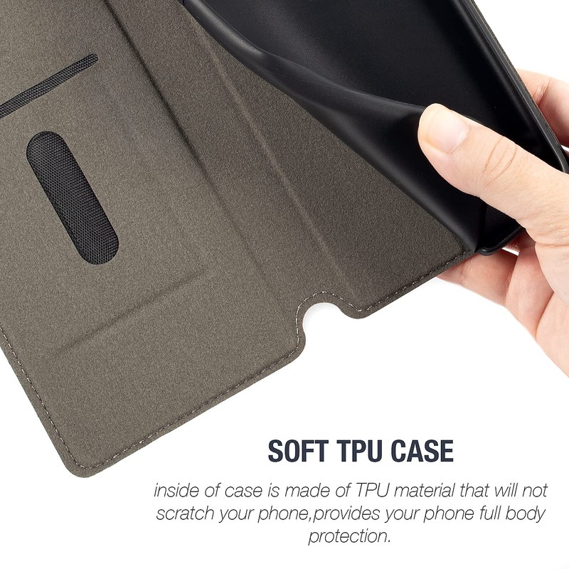Colorblock Invisible Magnetic PU Leather Flip Case Compatible with IIIF150