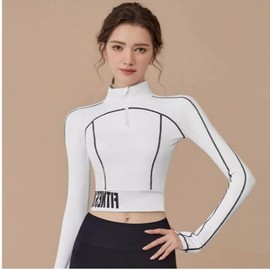 Padded Crop Top Cover-up Yoga Workout Set with Spandex Leggings Fitness Crop Top Black XL