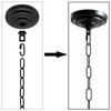 MAYOMAJO 6 Inch Light Canopy Kit with 6 Feet Hanging
