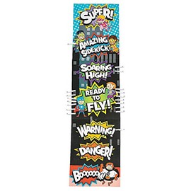 Fun Express Superhero Behavior Chart - 31 Pieces - Educational and Learning Activities for Kids