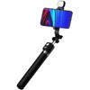 Somikon Smartphone-Selfiestick: 2er-Set Smartphone-Selfie-Stativ, 2 LED-Lichter, mit BT-Fernauslöser (Selfie Stick